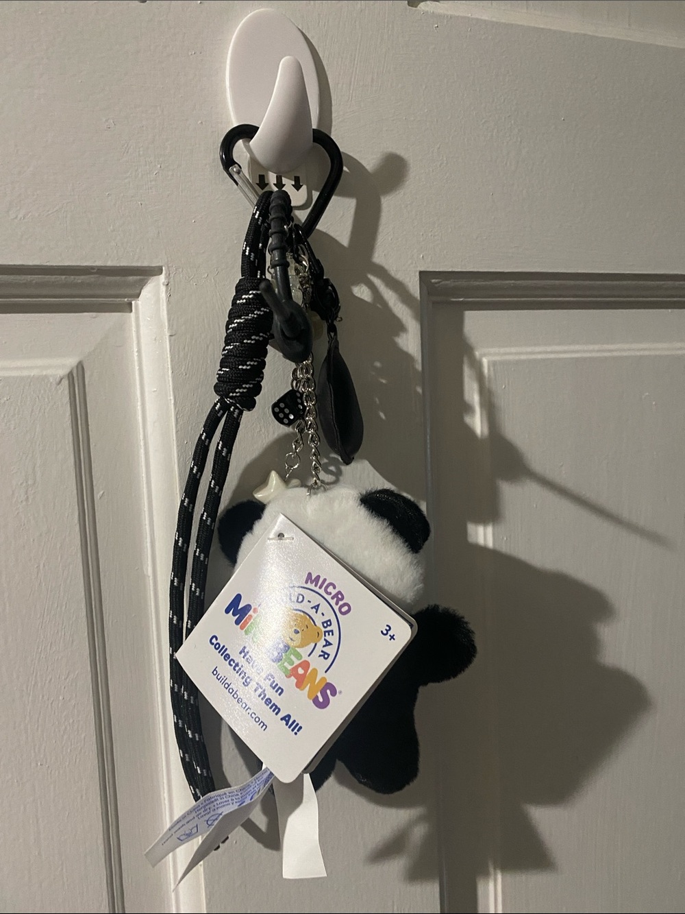 Panda Plush Keychain Bag Charm - Black & White - Picture 3 of 5